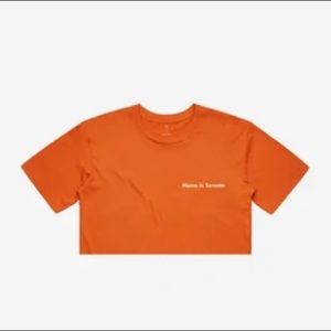 [NEW] PEACE COLLECTIVE- HOME IS TORONTO ORANGE CROPPED T-SHIRT - Size L